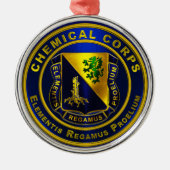 Chemische korps metalen ornament (Voorkant)