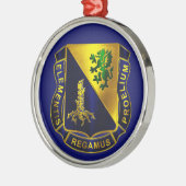 Chemische korps metalen ornament (Links)