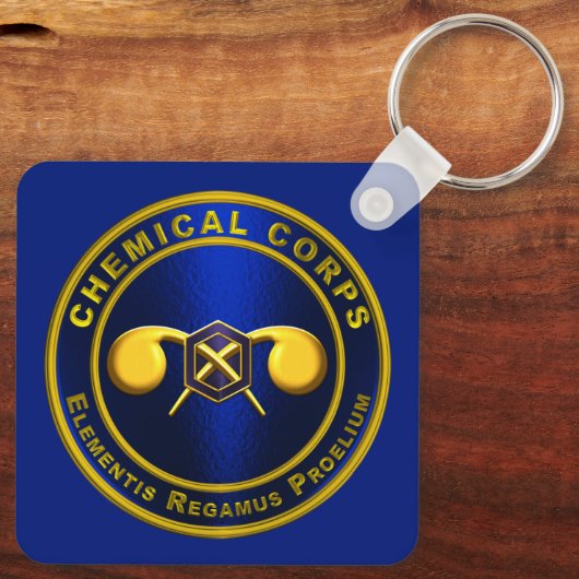Chemische korps sleutelhanger (Achterkant)