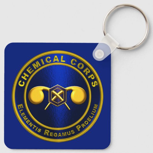Chemische korps sleutelhanger (Achterkant)