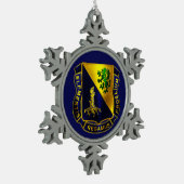 Chemische korps tin sneeuwvlok ornament (Links)