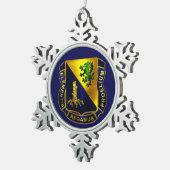Chemische korps tin sneeuwvlok ornament (Rechts)