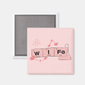 chemische magneet | vrouw-magneet (Voorkant / Achterkant)