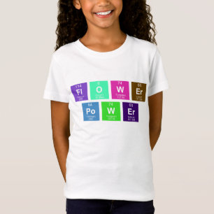 Chemische periodieke tabel van elementen: FlOWEr P T-shirt