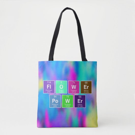 Chemische periodieke tabel van elementen: FlOWEr P Tote Bag (Voorkant)