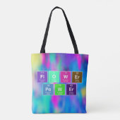 Chemische periodieke tabel van elementen: FlOWEr P Tote Bag (Achterkant)