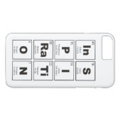 Chemische periodieke tabel van elementen: InSPIRaT Case-Mate iPhone Case (Achterkant (Horizontaal))