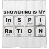 Chemische periodieke tabel van elementen: InSPIRaT Douchegordijn (Voorkant)