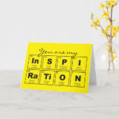 Chemische periodieke tabel van elementen: InSPIRaT Kaart (Gele Bloem)