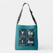 Chemische periodieke tabel van elementen: YEs IAm Crossbody Tas (Achterkant)