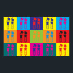 Chemische Pop Art Poster<br><div class="desc">Chemie Pop Art. Als Chemie je hobby, beroep of obsessie is, show het dan met geweldige chemie t-shirts, mokken, stickers en nog veel meer. Het zijn ook geweldige cadeautjes voor andere Chemistry fans!</div>