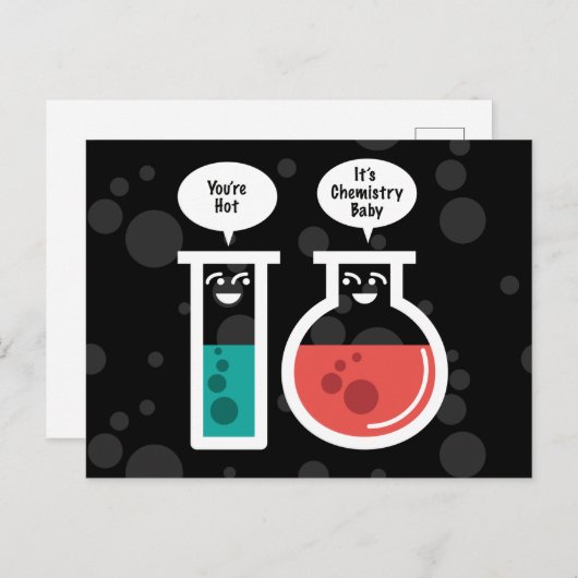 Chemische reactie briefkaart (Voorkant / Achterkant)