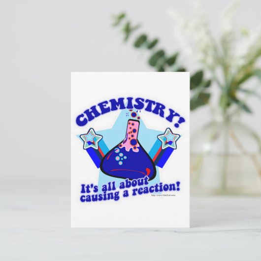 Chemische reactie briefkaart (Staand voorkant)