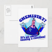 Chemische reactie briefkaart (Voorkant / Achterkant)