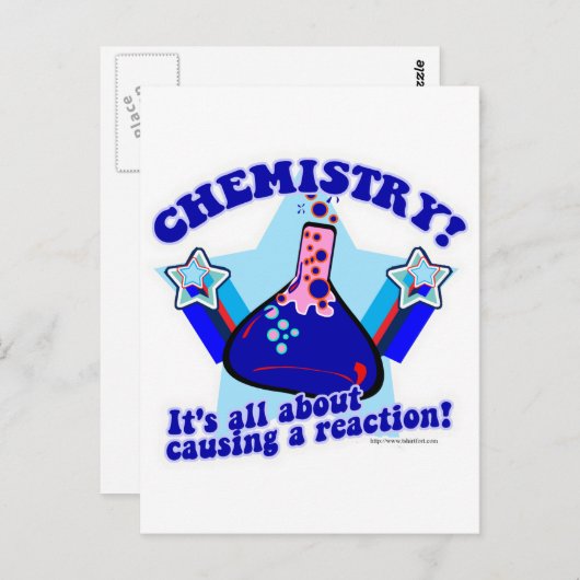 Chemische reactie briefkaart (Voorkant / Achterkant)