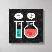 Chemische reactie canvas afdruk (Voorkant)