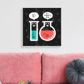 Chemische reactie canvas afdruk (Insitu (Woonkamer))