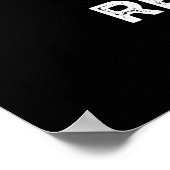 Chemische Reactie Grappige Chemie Pun Dark BG Poster (Hoek)