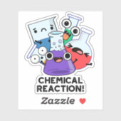 Chemische Reactie Grappige Chemistry Pun Sticker (Vel)
