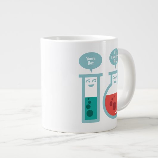 Chemische reactie grote koffiekop (Voorkant rechts)