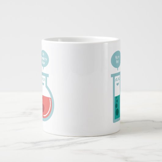 Chemische reactie grote koffiekop (Voorkant)