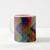 Chemische reactie II Tweekleurige Koffiemok (Voorkant links)