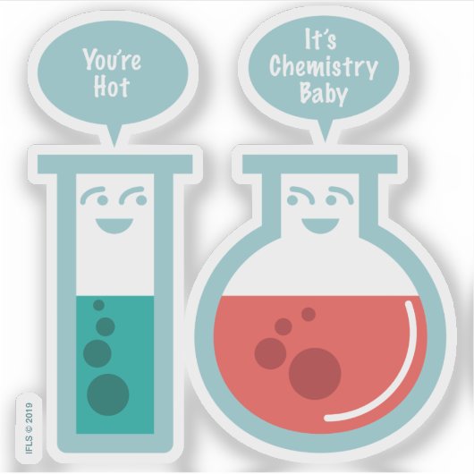 Chemische reactie sticker (Voorkant)