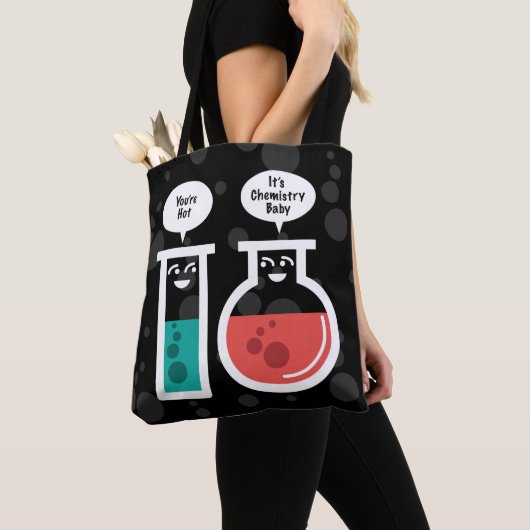 Chemische reactie tote bag (Dichtbij)