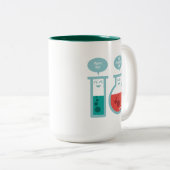 Chemische reactie tweekleurige koffiemok (Voorkant rechts)