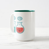 Chemische reactie tweekleurige koffiemok (Voorkant links)