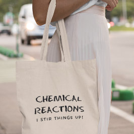 Chemische reacties Grappige koele chemie leraar Tote Bag