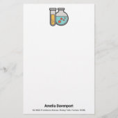 Chemische reageerbuis en bekerglas briefpapier (Voorkant)