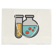 Chemische reageerbuis en bekerglas groot cadeauzakje (Achterkant)