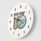 Chemische reageerbuis en bekerglas grote klok (Hoek)