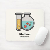 Chemische reageerbuis en bekerglas muismat (Met muis)