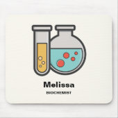Chemische reageerbuis en bekerglas muismat (Voorkant)