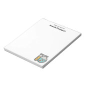 Chemische reageerbuis en bekerglas notitieblok (Linkerzijde)