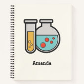 Chemische reageerbuis en bekerglas notitieboek (Voorkant)