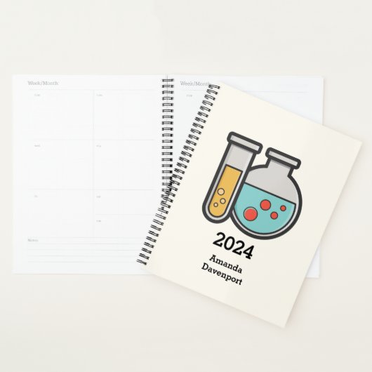 Chemische reageerbuis en bekerglas planner (Display)