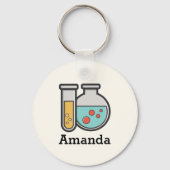 Chemische reageerbuis en bekerglas sleutelhanger (Achterkant)