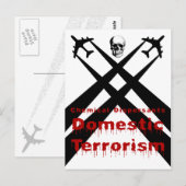 Chemische stoffen zijn binnenlands terrorisme briefkaart (Voorkant / Achterkant)