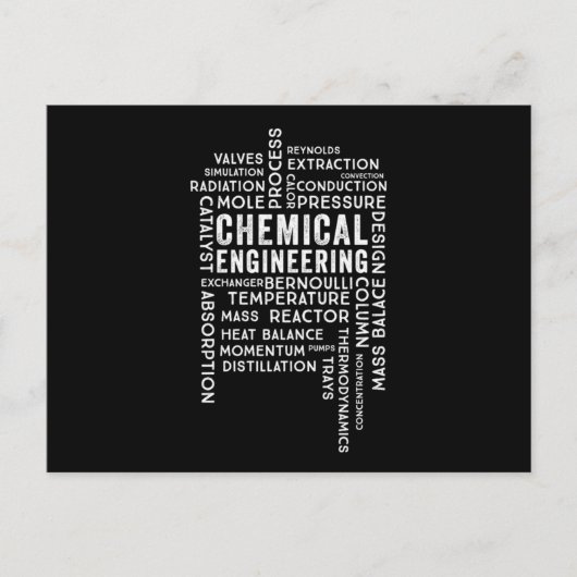 Chemische techniek briefkaart (Voorkant)