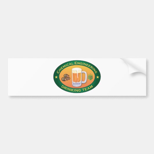 Chemische techniek Drink team Bumpersticker (Voorkant)