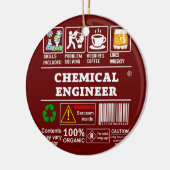 CHEMISCHE TECHNISCHE TECHNISCHE ETIKETTEN Koffie o Keramisch Ornament (Links)