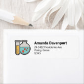 Chemische Testbuis en Bekeradres Etiket (Insitu)