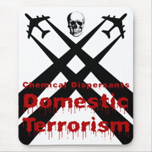 Chemische verspreiders zijn binnenlandse terrorism muismat