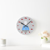 Chemische wandklok — experimentele klok (Huis)