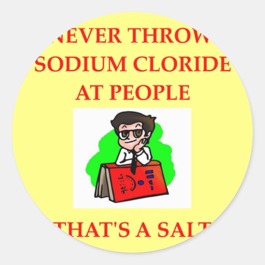 CHEMIST2.png Ronde Sticker (Voorkant)