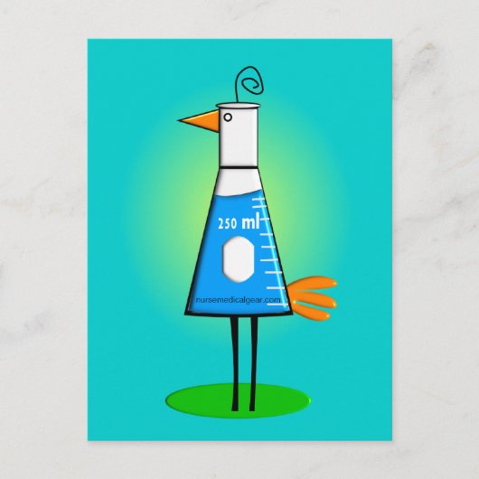 Chemist "Beeker Bird" Gifts Briefkaart (Voorkant)