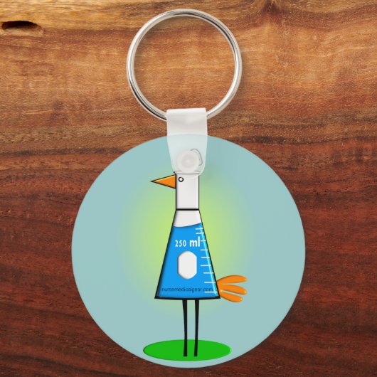 Chemist "Beeker Bird" Gifts Sleutelhanger (Voorkant)